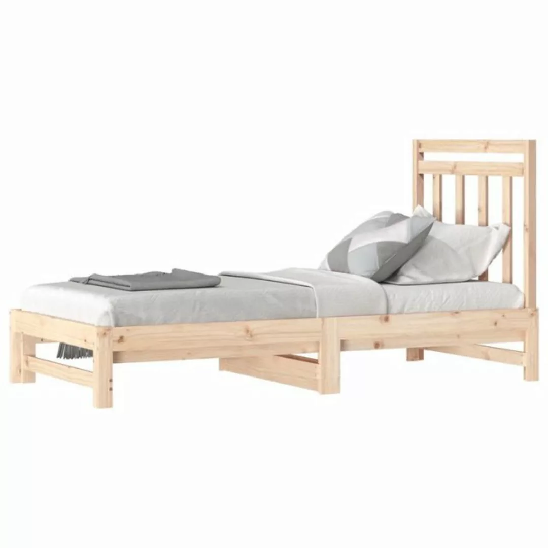 furnicato Bett Tagesbett Ausziehbar 2x(90x190) cm Massivholz Kiefer (1-tlg) günstig online kaufen