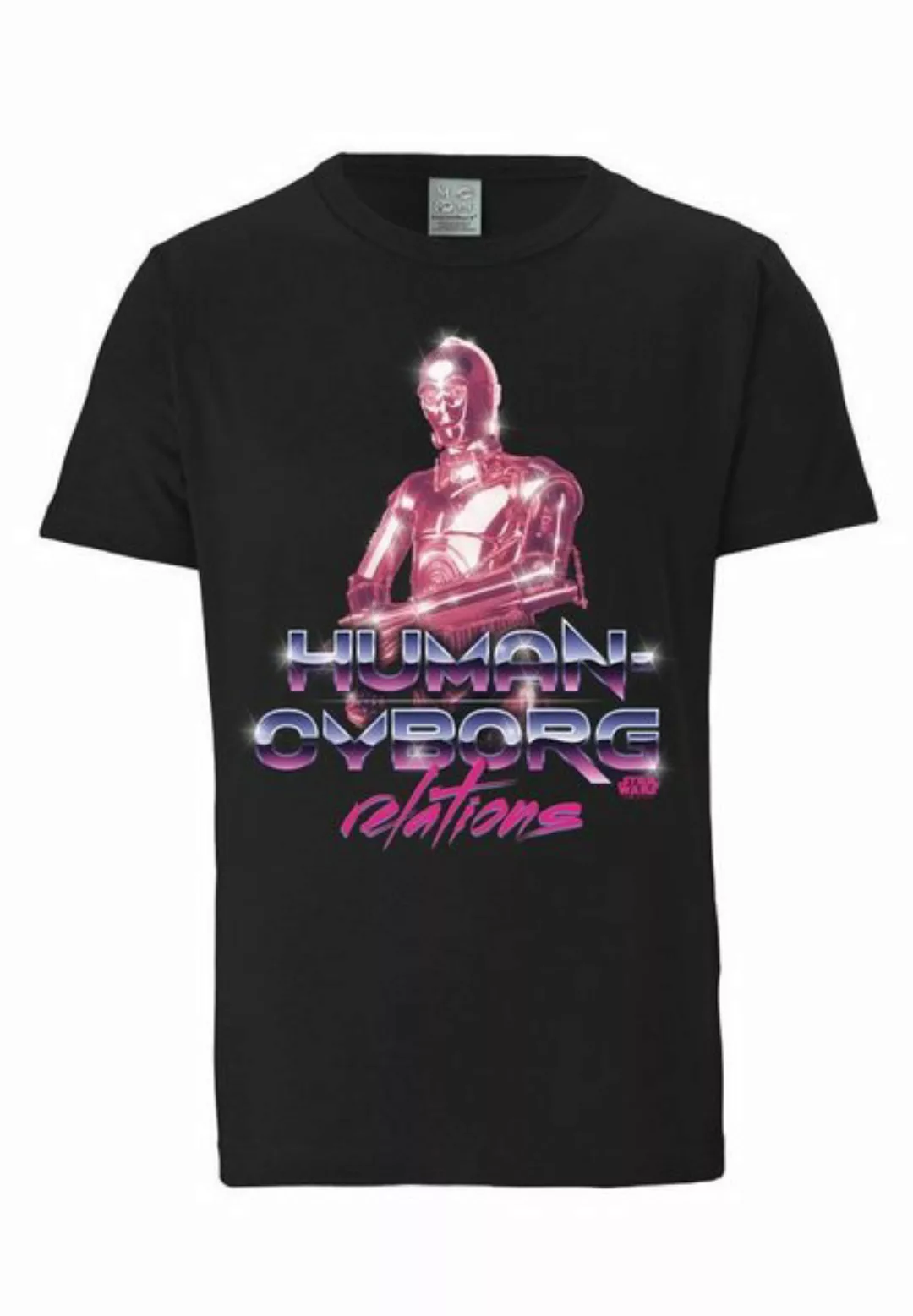 LOGOSHIRT T-Shirt Star Wars - C-3PO - Human Cyborg mit coolem Star Wars-Pri günstig online kaufen