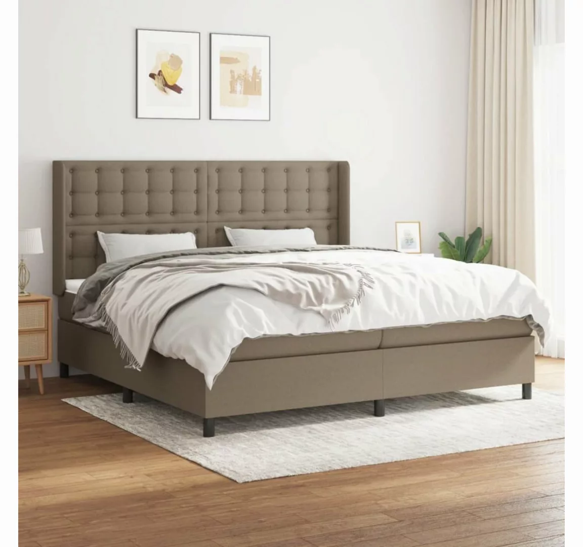 vidaXL Boxspringbett Bett Boxspringbett mit Matratze & Topper Stoff verschi günstig online kaufen