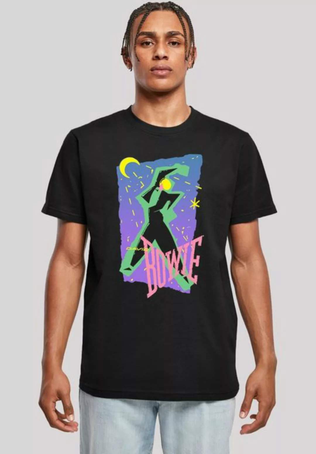 F4NT4STIC T-Shirt David Bowie Moonlight Dance Print günstig online kaufen