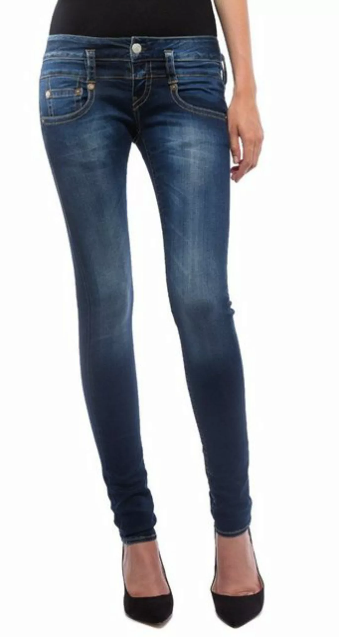 Herrlicher Stretch-Jeans PITCH Slim 5303 Organic Powerstretch Röhrenjeans günstig online kaufen