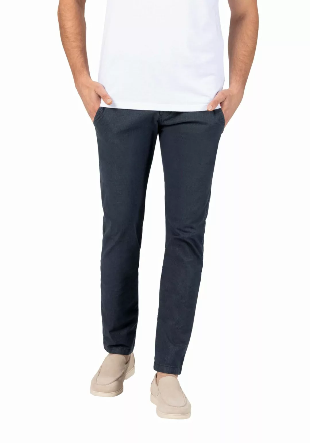 TIMEZONE Herren Chino Hose SLIM JANNOTZ Mid Waist Slim Fit - Blau Beige Gra günstig online kaufen