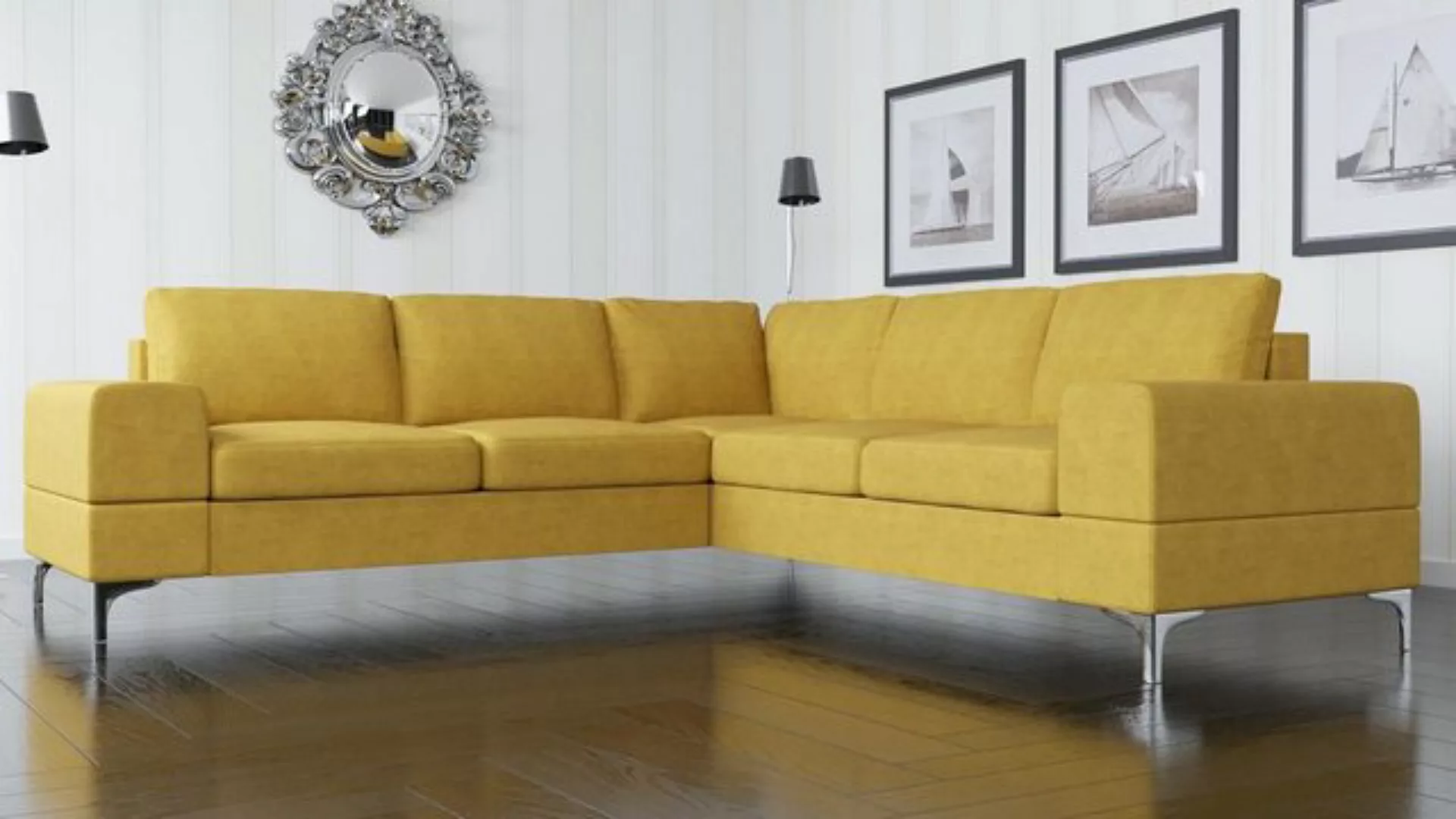 JVmoebel Ecksofa, Couch Ecksofa Textil Wohnzimmer Design Modern L-Form Türk günstig online kaufen