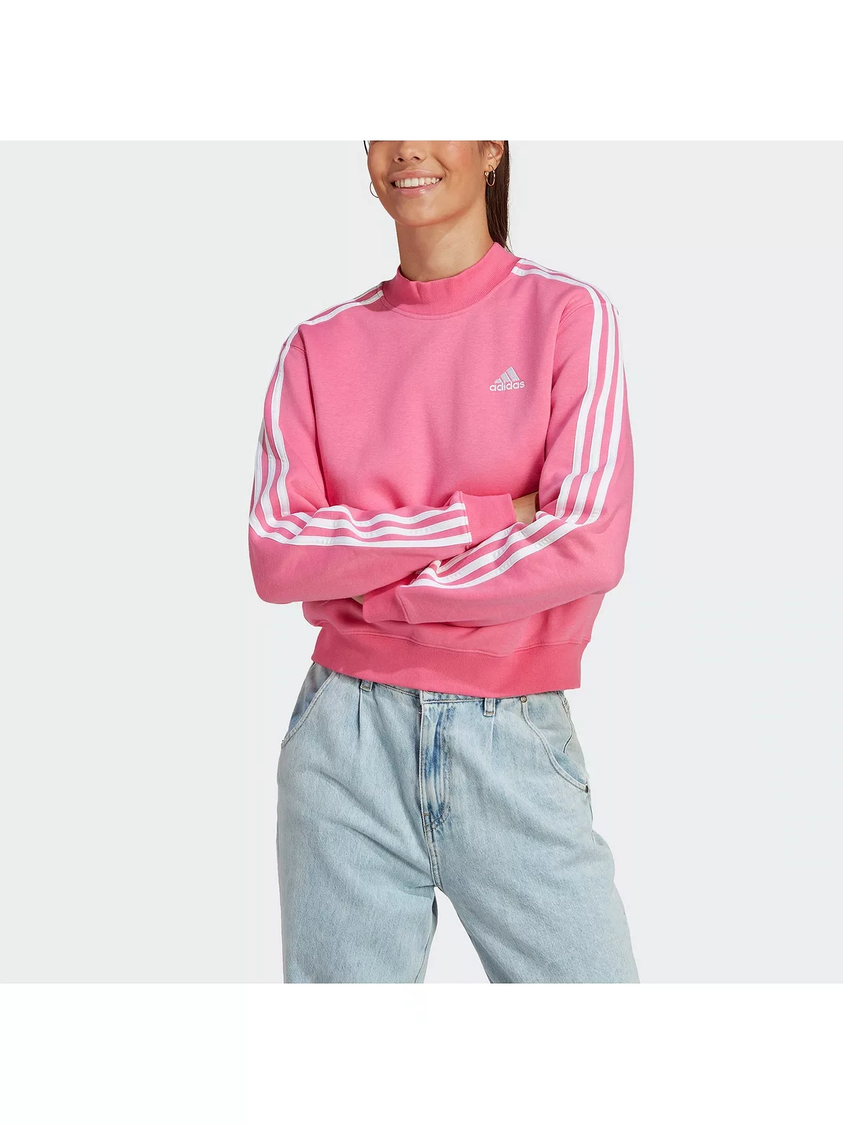 adidas Sportswear Sweatshirt "Große Größen", Angedeuteter Kragen günstig online kaufen