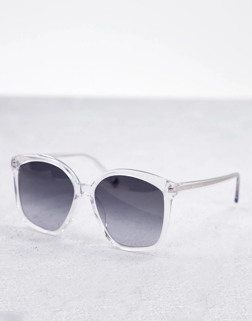 Tommy Hilfiger – TH 1669/S – Sonnenbrille mit eckigen Gläsern-Transparent günstig online kaufen