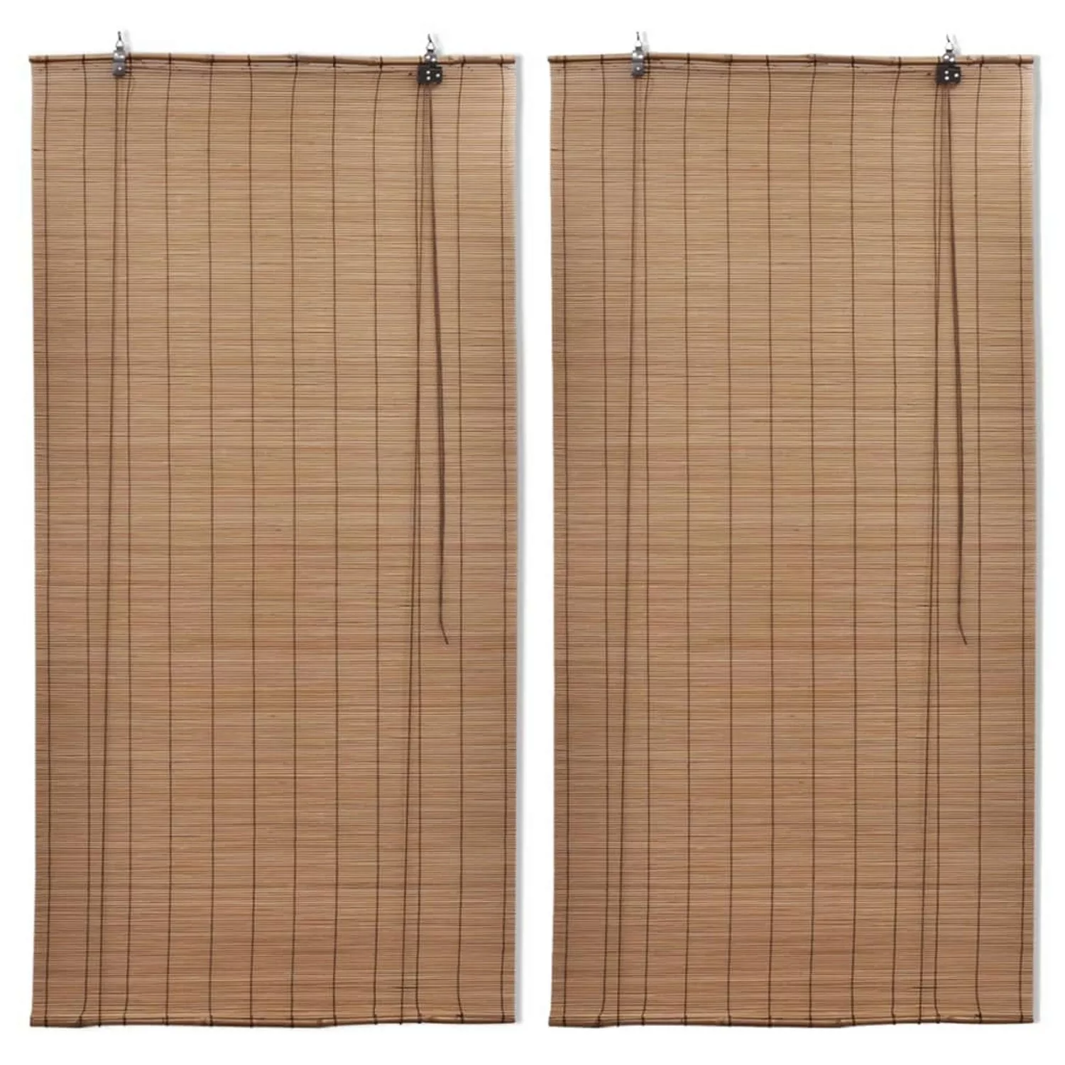 Bambusrollos 2 Stk. 80x160 Cm Braun günstig online kaufen