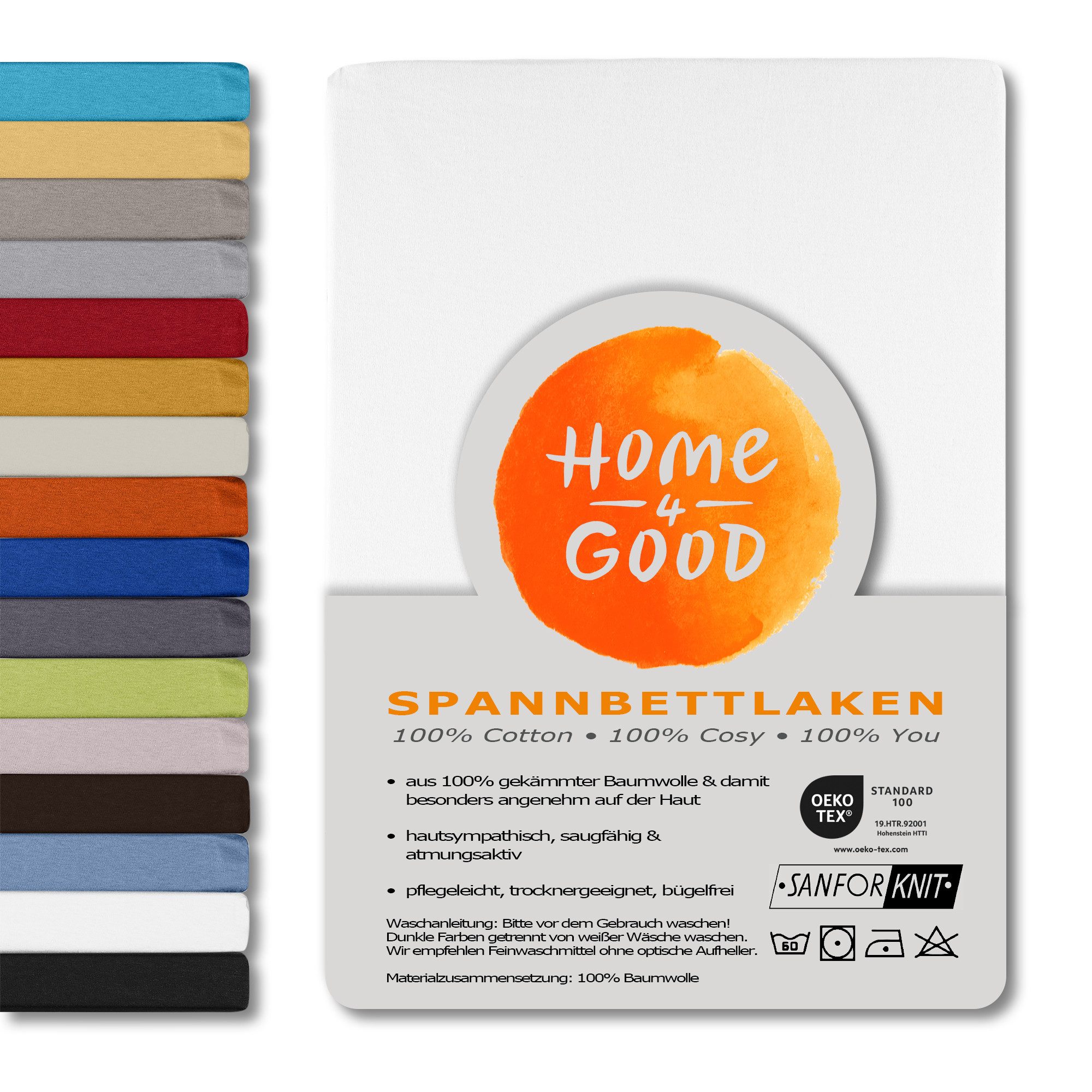 home4good Spannbettlaken viele Größen, viele Farben, günstig online kaufen