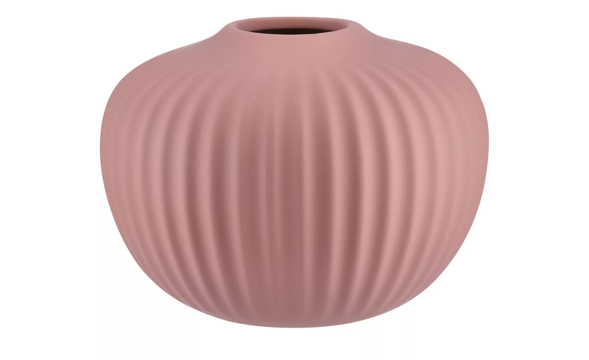 Vase ¦ rosa/pink ¦ Steinzeug ¦ Maße (cm): H: 11  Ø: 15 Accessoires > Vasen günstig online kaufen
