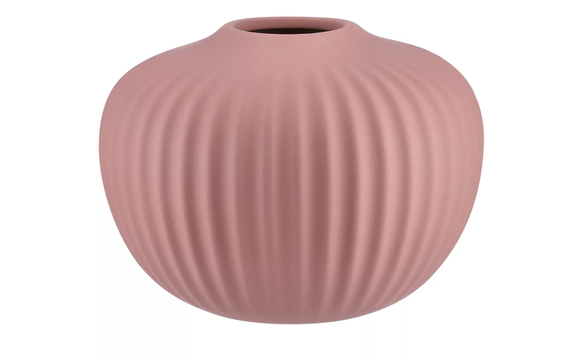 Vase   ¦ rosa/pink ¦ Steinzeug ¦ Maße (cm): H: 11  Ø: 15 Accessoires > Vase günstig online kaufen