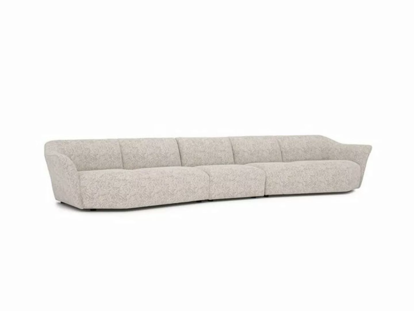 JVmoebel Big-Sofa Weiß Sofa 440cm Wohnzimmer Einrichtung Textil Polstermöbe günstig online kaufen