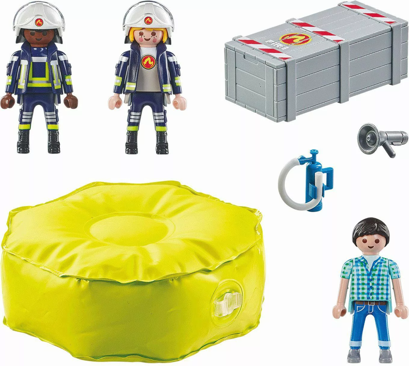 Playmobil® Feuerwehrleute mit Luftkissen (71465), Action günstig online kaufen