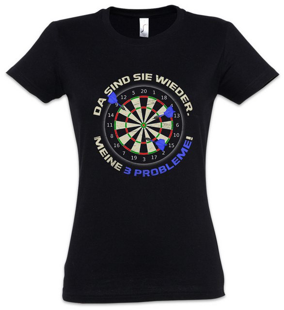 Urban Backwoods Print-Shirt Darts Probleme Damen T-Shirt Dartscheibe Spiel günstig online kaufen