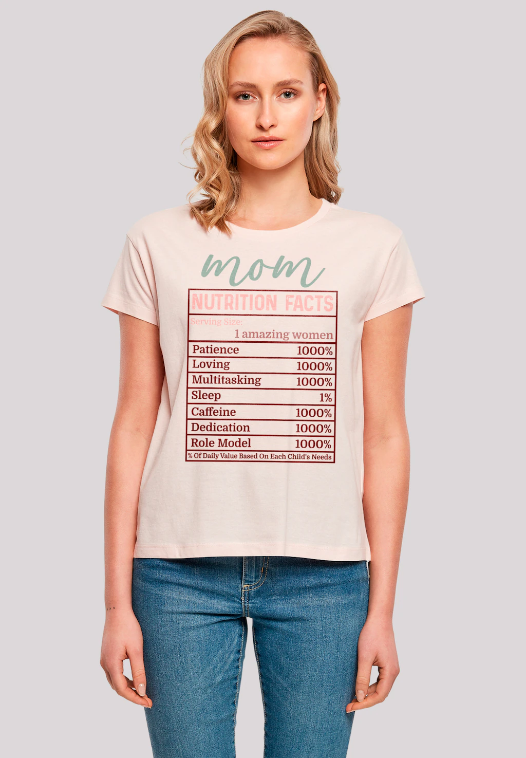 F4NT4STIC T-Shirt "Muttertag Mama Nährwerte Lustig", Premium Qualität günstig online kaufen