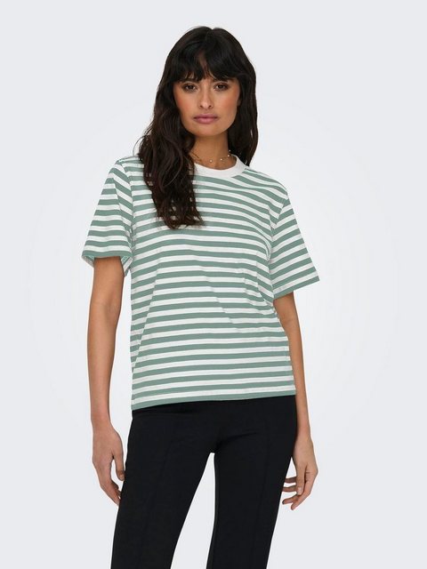 ONLY Kurzarmshirt "ONLLIVINA S/S STRIPE TEE JRS NOOS" günstig online kaufen