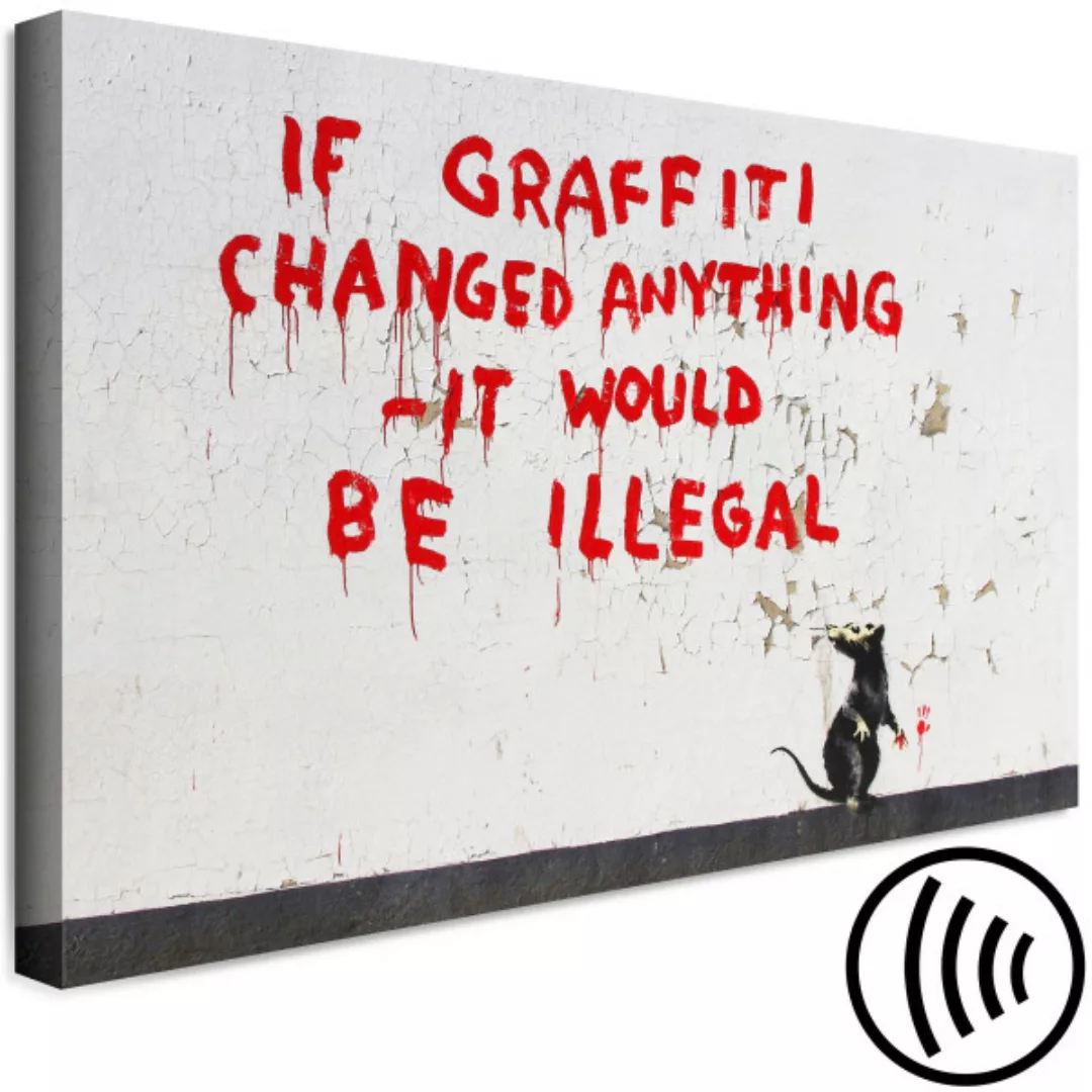Bild auf Leinwand Quotes Graffiti (1 Part) Wide XXL günstig online kaufen