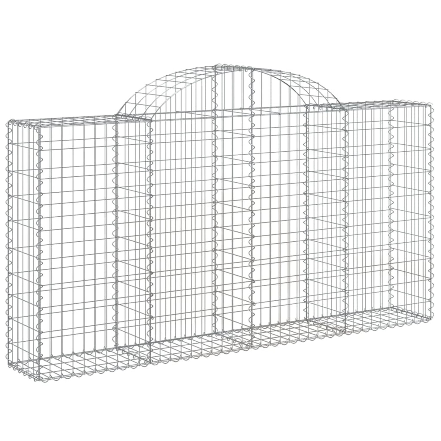vidaXL Gabionen mit Hochbogen 5 Stk 200x30x100/120cm Eisen 1668670 günstig online kaufen