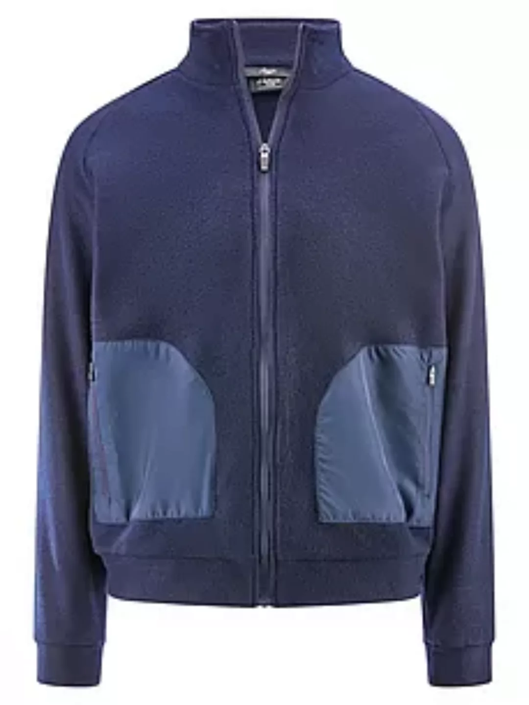 Fleece-Freizeitjacke Authentic Klein blau günstig online kaufen