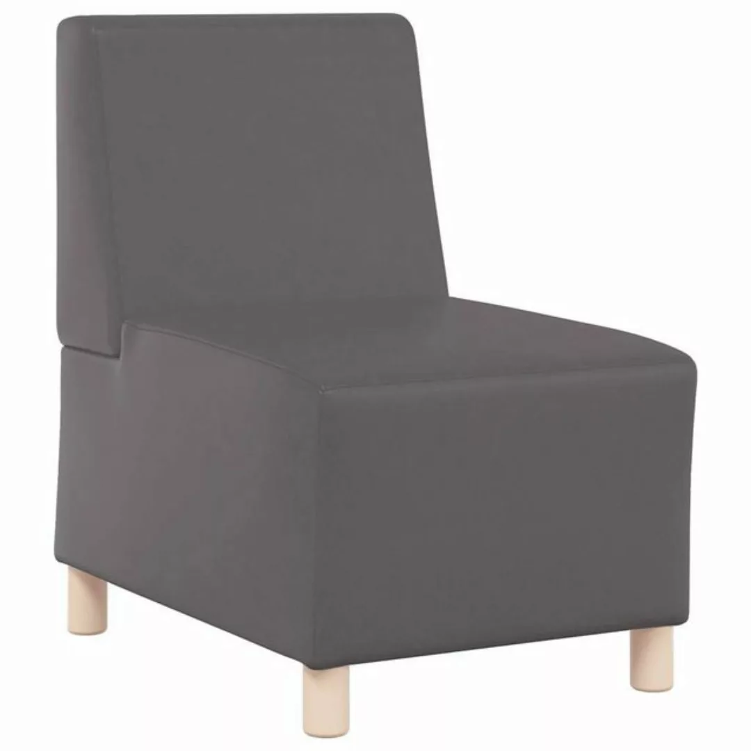 vidaXL Sofa Sessel Grau 55 cm Kunstleder günstig online kaufen