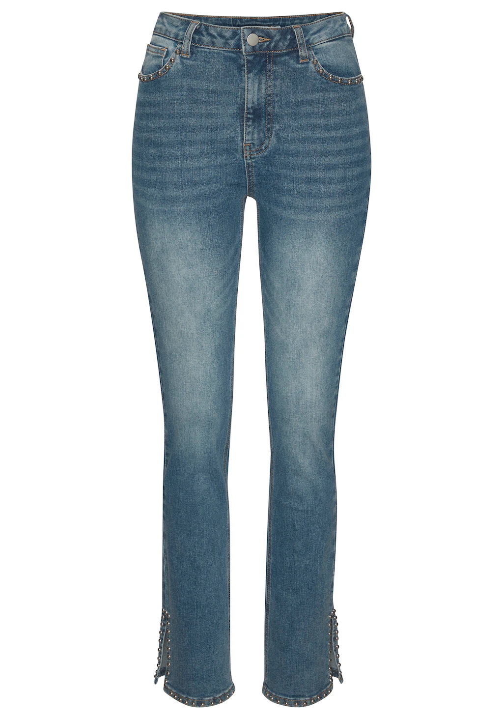 Buffalo 5-Pocket-Jeans, mit Schlitz, Nietendetails, Skinny Jeans, modisch günstig online kaufen