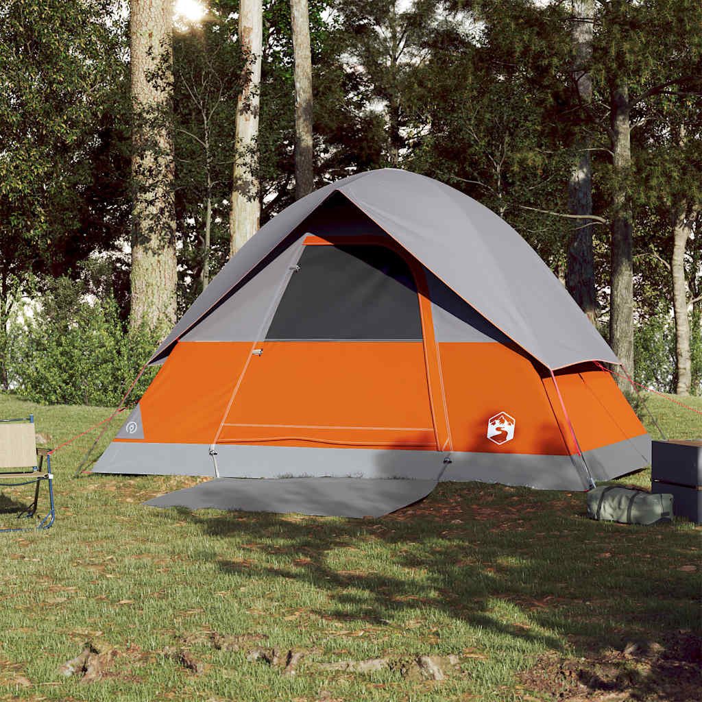 vidaXL Kuppelzelt Kuppel-Campingzelt 3 Personen Orange günstig online kaufen