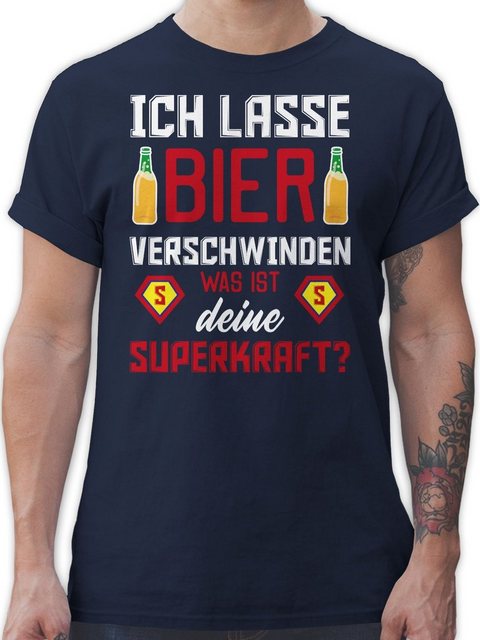 Shirtracer T-Shirt Ich lasse Bier verschwinden was ist deine Superkraft Par günstig online kaufen