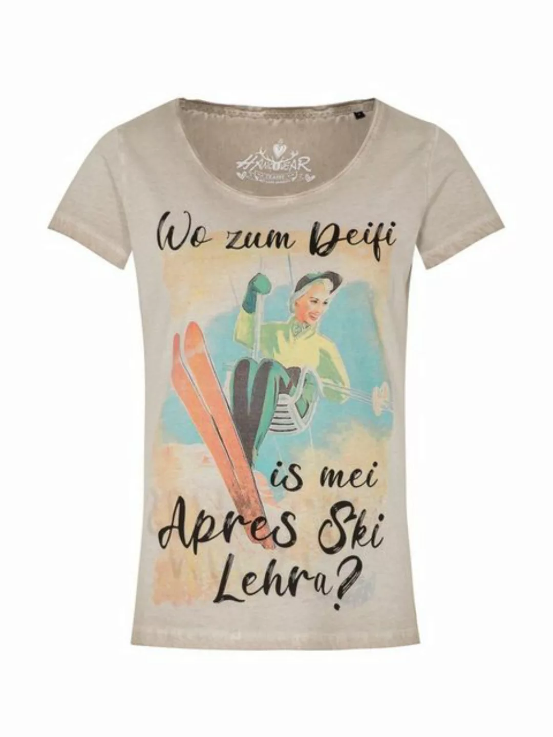 Hangowear Trachtenshirt T-Shirt APRES-SKI grey günstig online kaufen