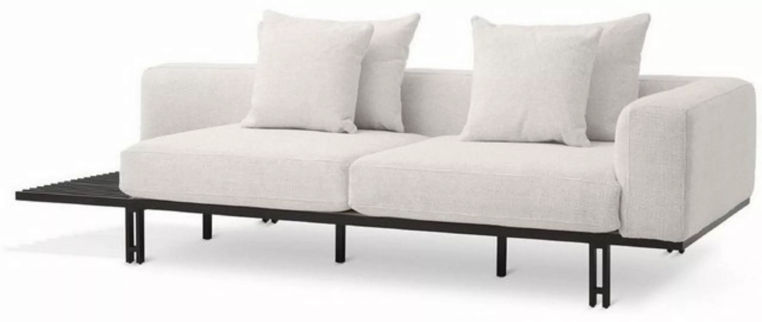 Casa Padrino Sofa Luxus Sofa Creme / Bronze 233 x 104 x H. 60,5 cm - Modern günstig online kaufen