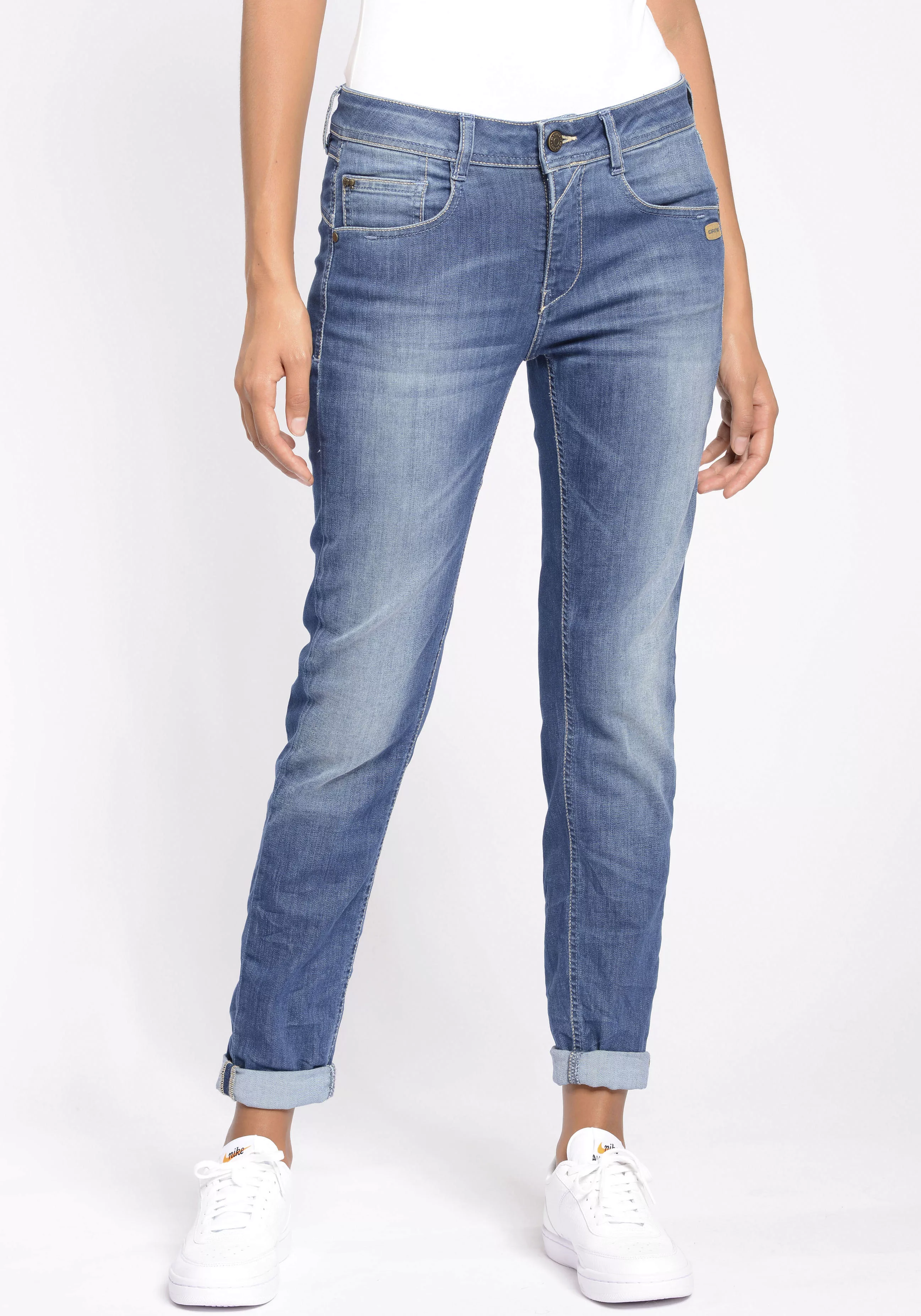 GANG Relax-fit-Jeans 94Amelie Relaxed Fit mit Used-Effekten günstig online kaufen