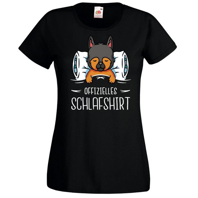 Youth Designz T-Shirt Offizielles Schlafshirt Hundewelpen Damen Shirt mit m günstig online kaufen
