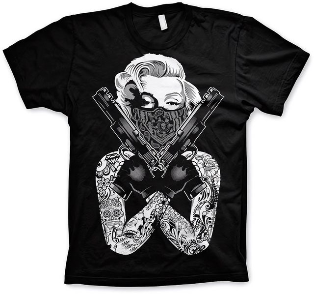 Marilyn Monroe T-Shirt Gangsta Pose T-Shirt günstig online kaufen