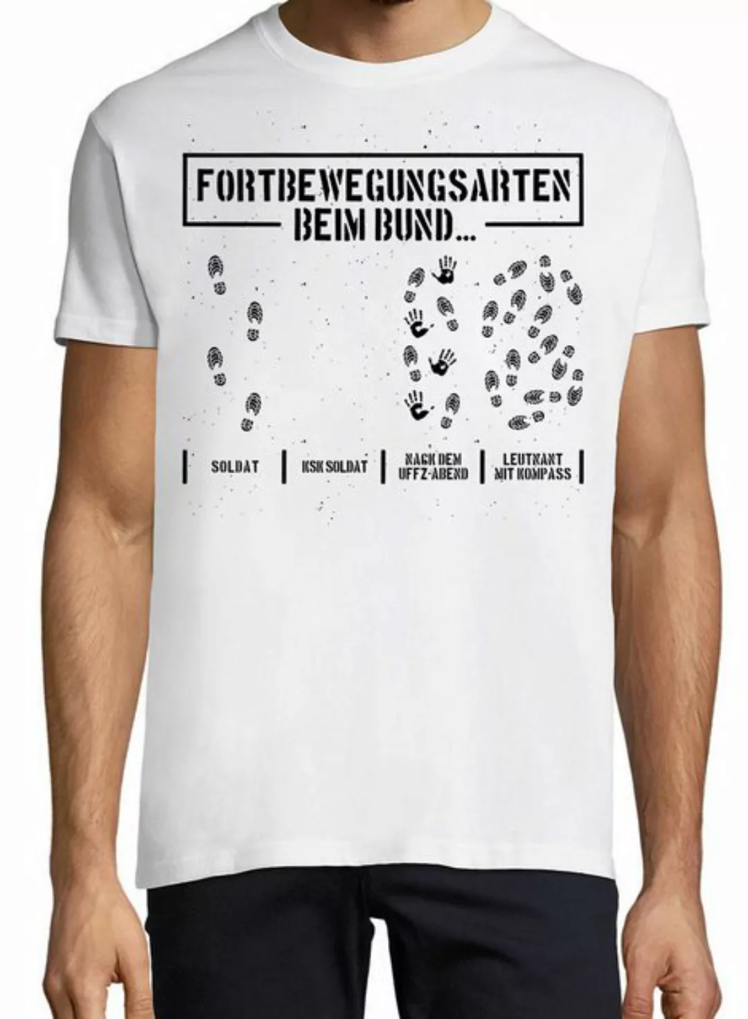 Youth Designz Print-Shirt Fortbewegungsarten beim Bund Herren T-Shirt mit l günstig online kaufen