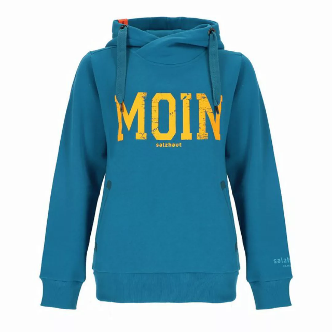 salzhaut Kapuzenpullover Damen Hoodie Sünn mit Moin-Print - Modischer Pullo günstig online kaufen