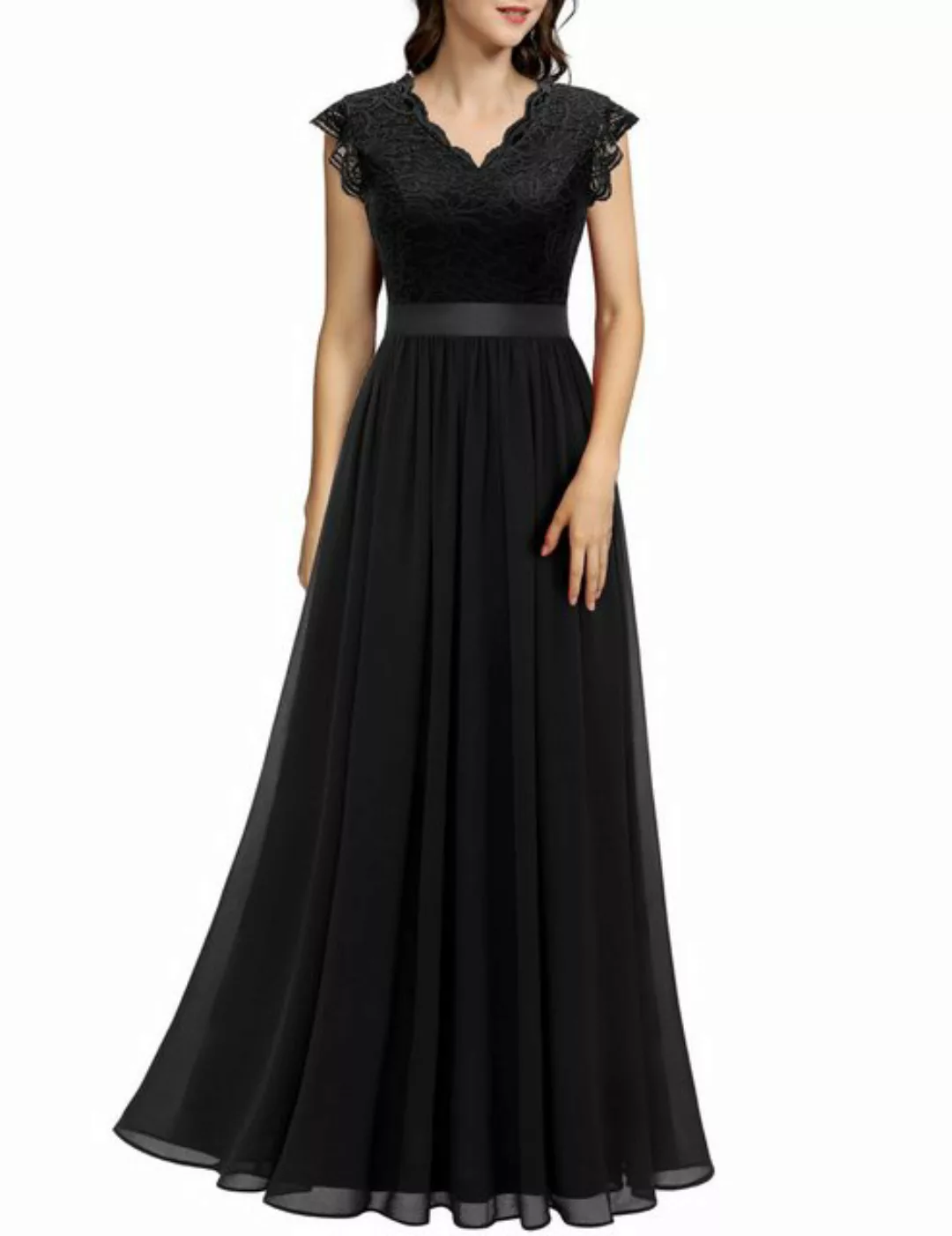 ZWY Abendkleid Damen Ballkleid Maxi Lang Abendkleider Elegant für Hochzeit günstig online kaufen