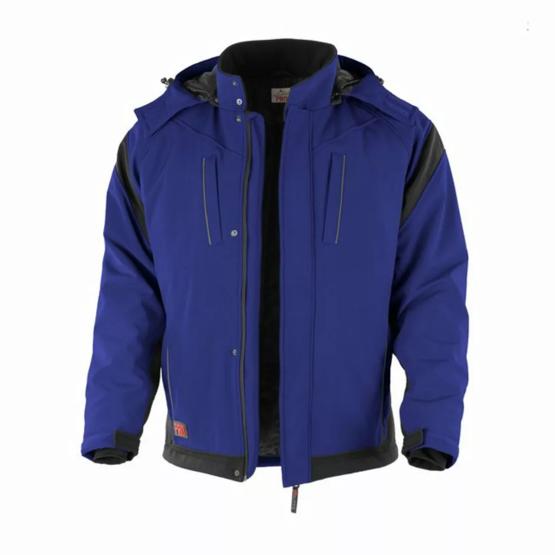 Qualitex Workwear Winterjacke Softshelljacke "PRO" kornblau/schwarz, Gr. XS günstig online kaufen