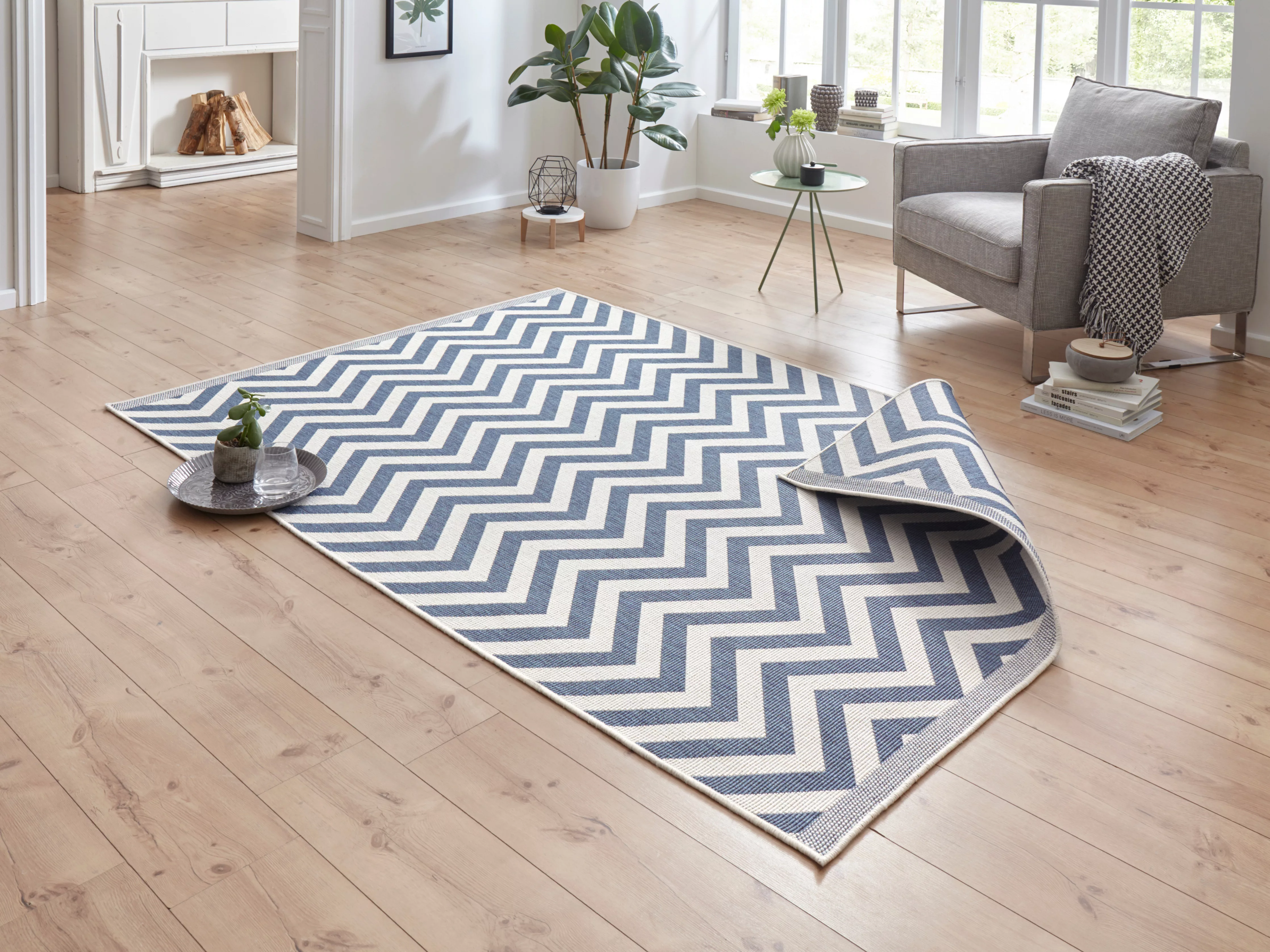 NORTHRUGS Teppich »Palma Wendeteppich«, rechteckig, 5 mm Höhe, In-& Outdoor günstig online kaufen