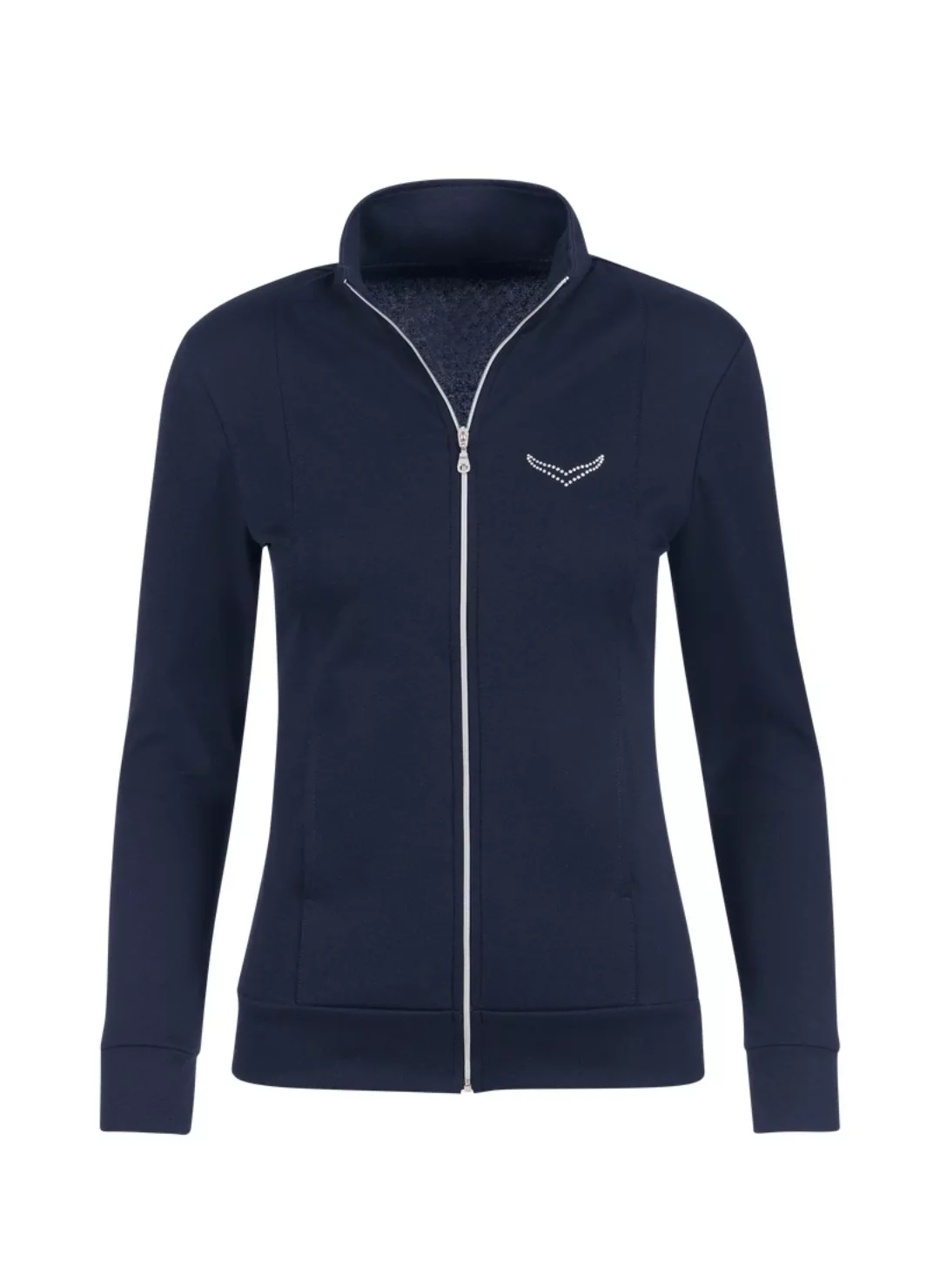 Trigema Sweatjacke "TRIGEMA Jacke mit Kristallsteinen", (1 tlg.) günstig online kaufen