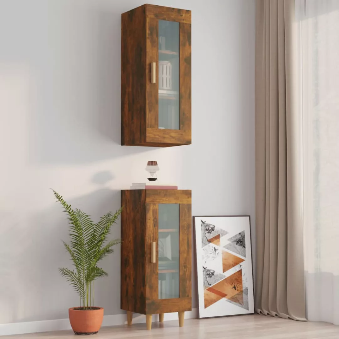 Vidaxl Hängeschrank Räuchereiche 34,5x34x90 Cm günstig online kaufen