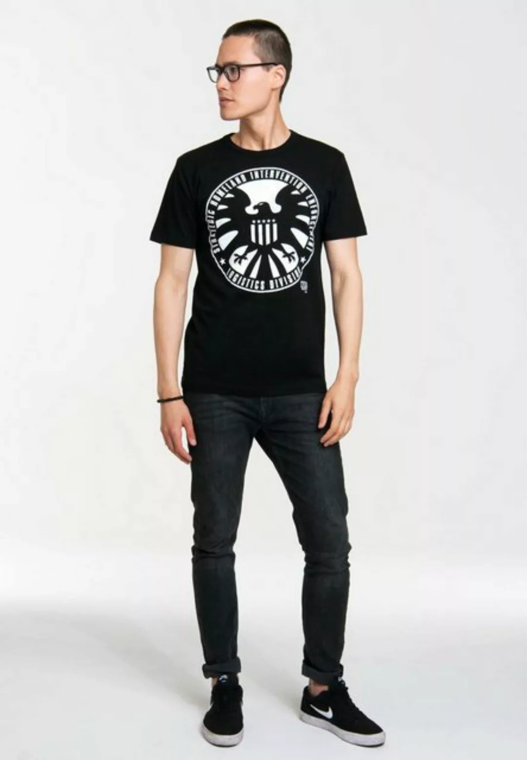 LOGOSHIRT T-Shirt S.H.I.E.L.D. - Logo - Marvel Comics mit Shield-Retro-Prin günstig online kaufen