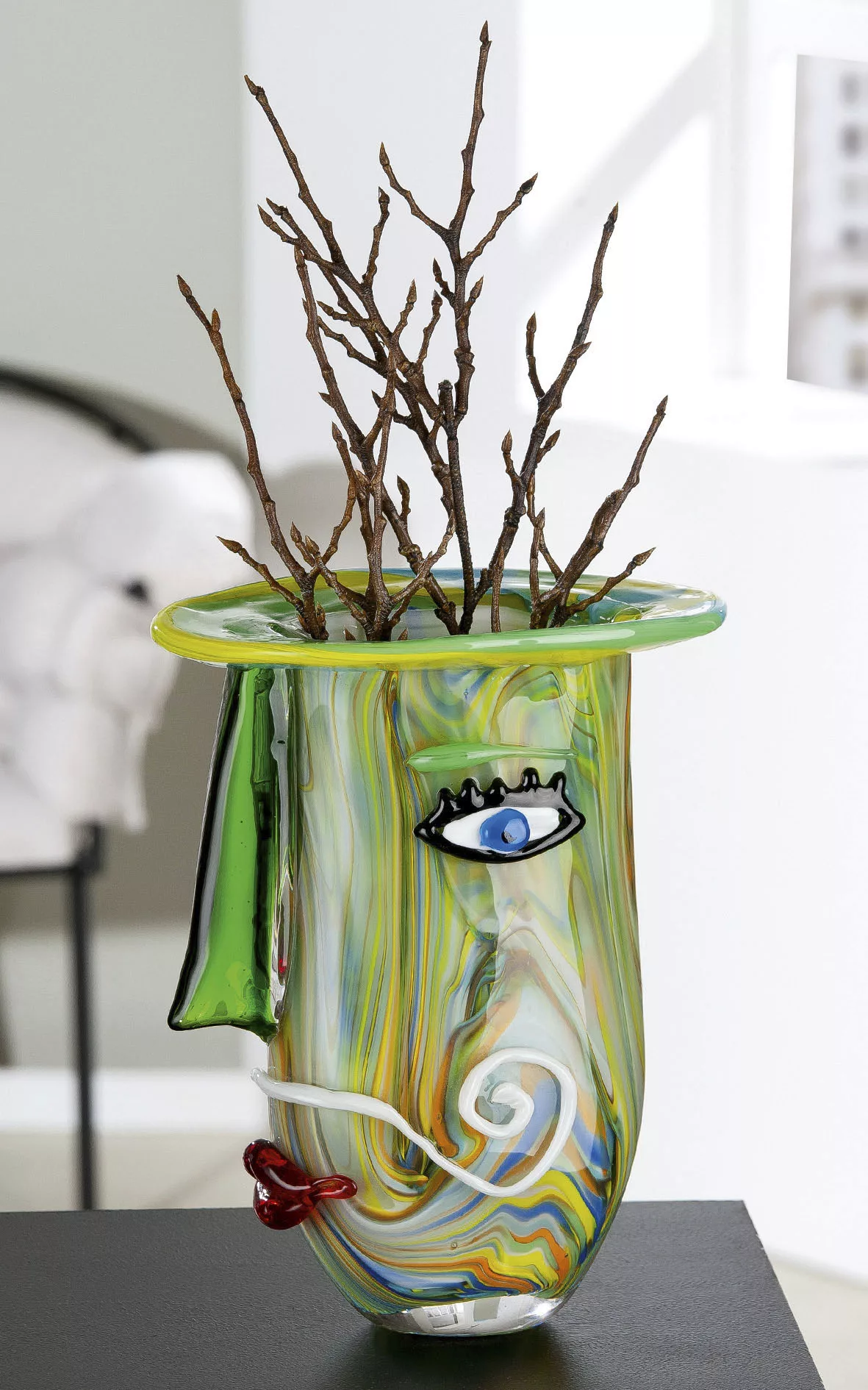 Casablanca by Gilde Tischvase "Plato", (1 St.), dekorative Vase aus Glas, B günstig online kaufen