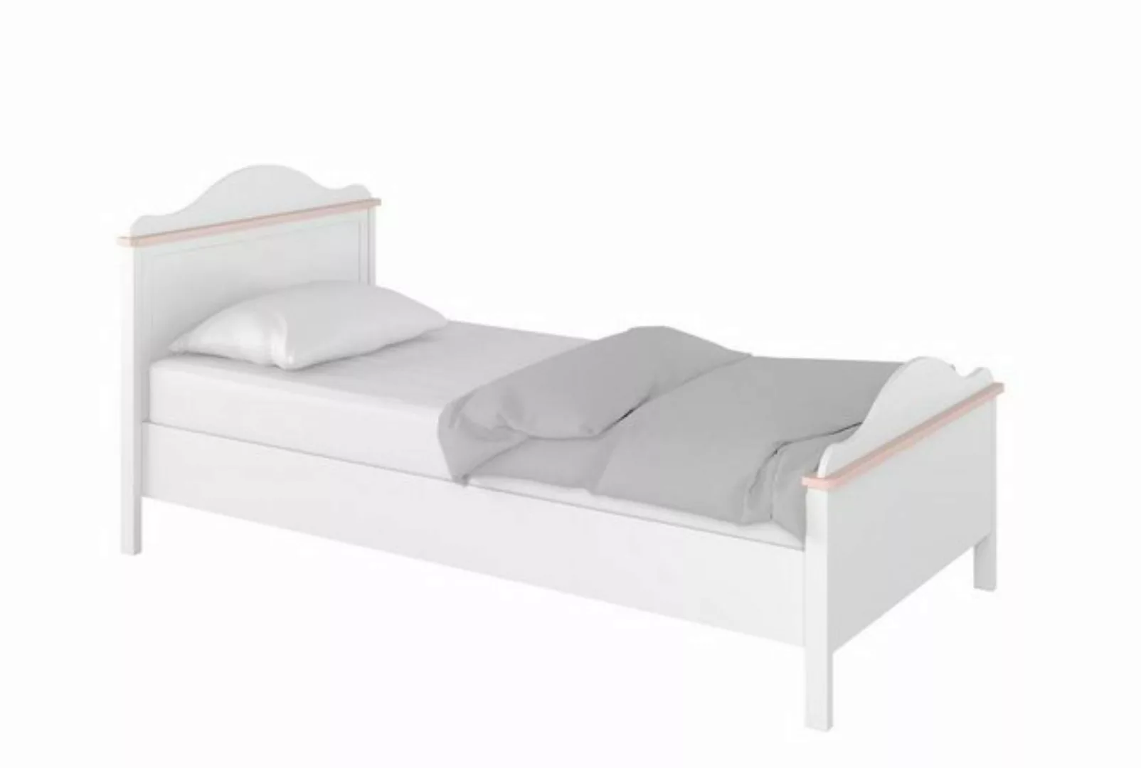 Compleo Bett Kinderbett Mädchenbett LARA mit Matratze und zwei Schubladen, günstig online kaufen