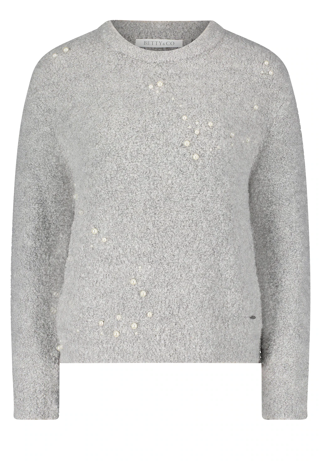 Betty&Co Strickpullover "Betty & Co Damen Strickpullover mit Perlen", (1 tl günstig online kaufen