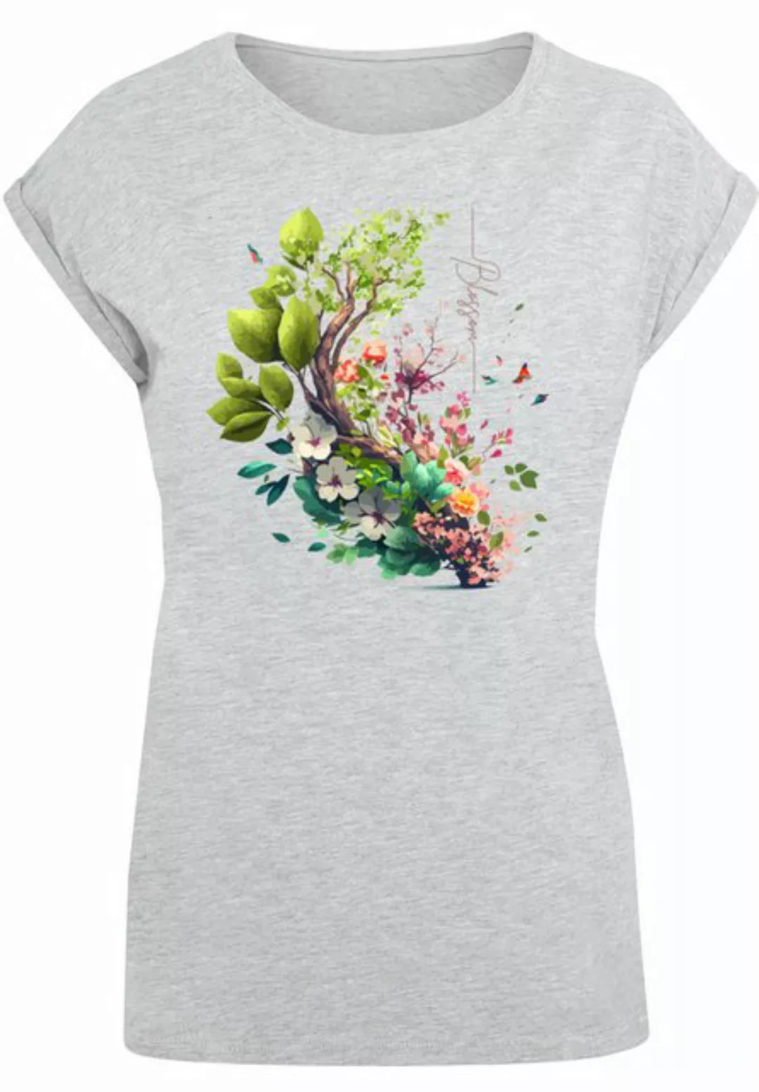 F4NT4STIC T-Shirt Baum mit Blumen Print günstig online kaufen