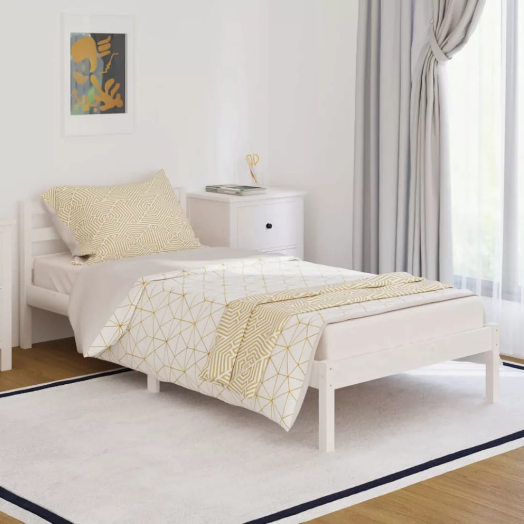 Vidaxl Tagesbett Massivholz Kiefer 90x200 Cm Weiß günstig online kaufen