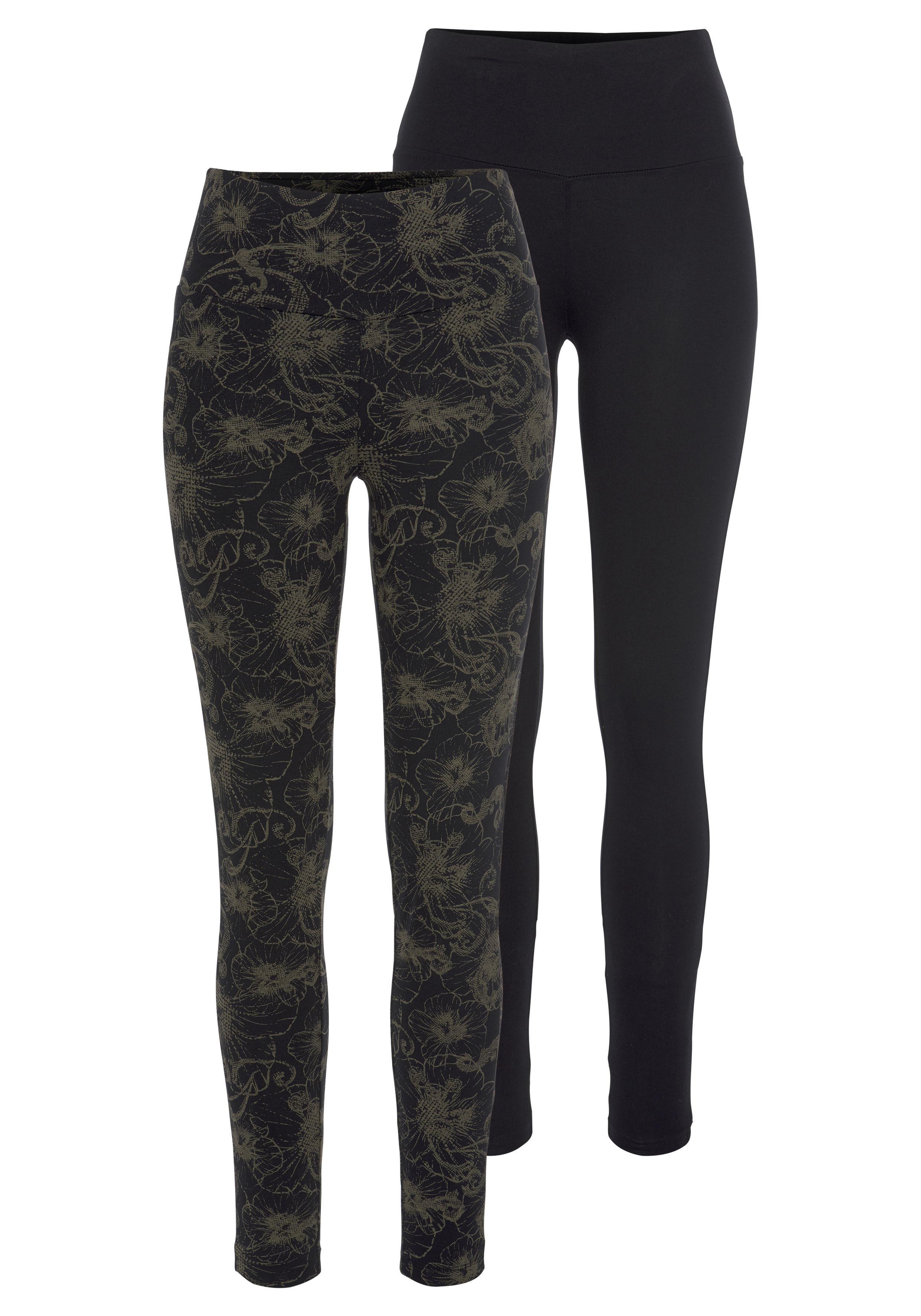 H.I.S Leggings, (2er-Pack), bedruckt und uni günstig online kaufen