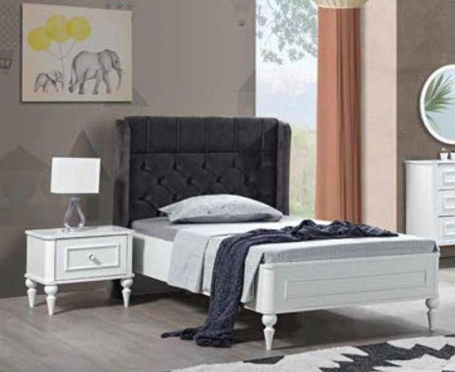 JVmoebel Bett, Jugend Bett Single Betten Chesterfield Schlafzimmer Möbel Ge günstig online kaufen