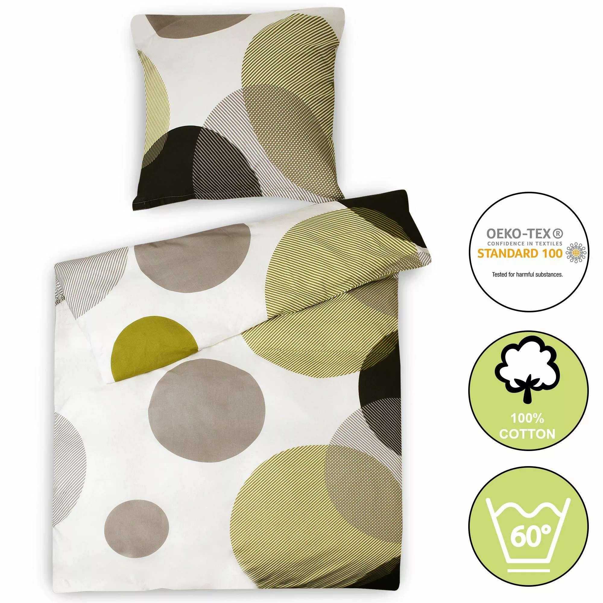 Beautissu Bettwäsche Nela, Baumwolle, 2 teilig, günstig online kaufen