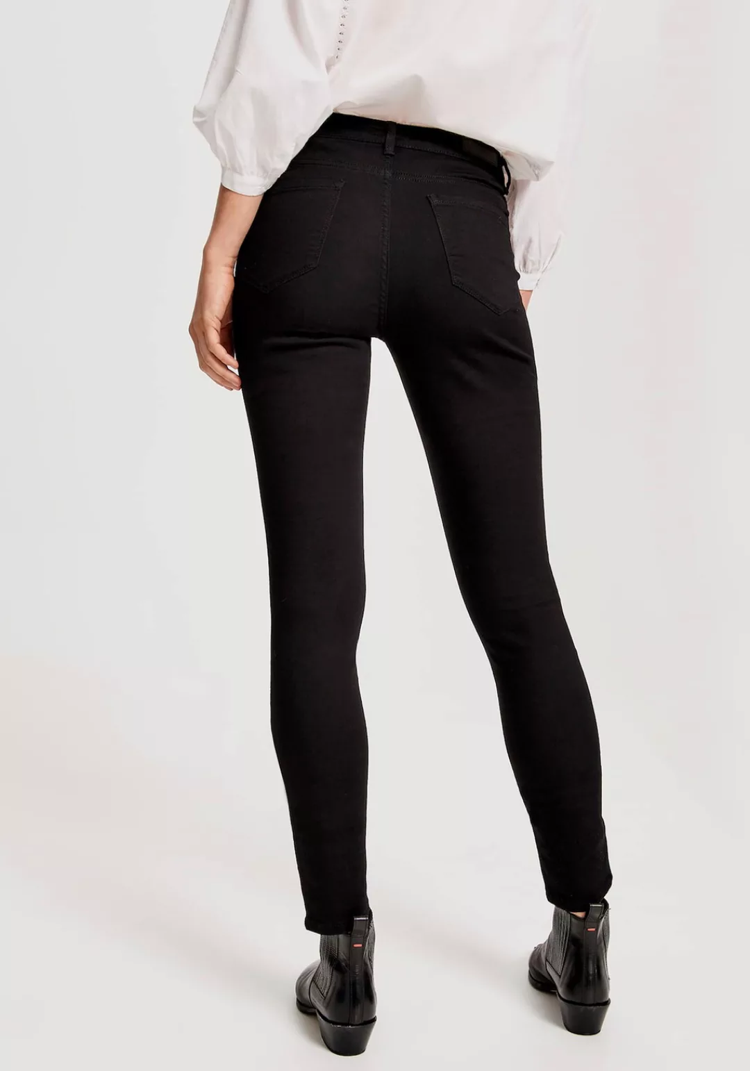 OPUS Skinny-fit-Jeans Elma black im Five-Pocket-Design günstig online kaufen