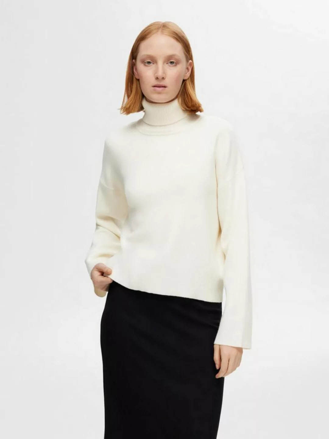 SELECTED FEMME Rollkragenpullover KAMMA (1-tlg) Plain/ohne Details günstig online kaufen