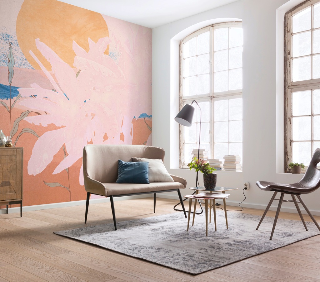 KOMAR Vlies Fototapete - Platanos Pink - Größe 250 x 280 cm mehrfarbig günstig online kaufen