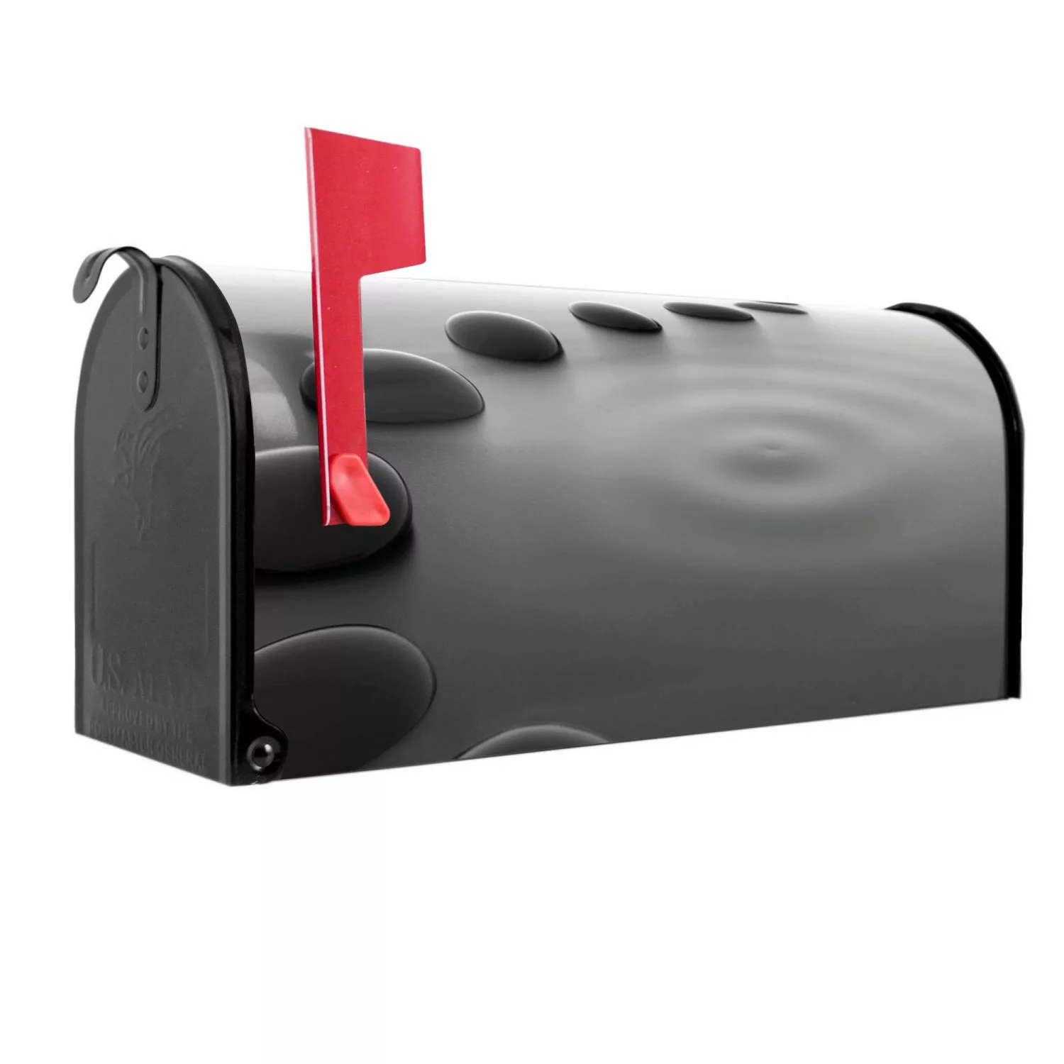 Banjado Amerikanischer Briefkasten Schwarz 48x22x16cm US Mailbox Letterbox günstig online kaufen